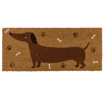 Floor mat, dachshund, 70 x 30 cm,