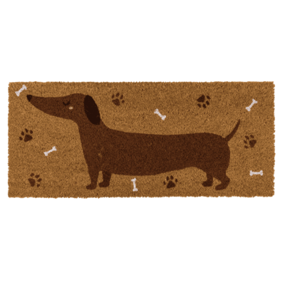 Floor mat, dachshund, 70 x 30 cm,