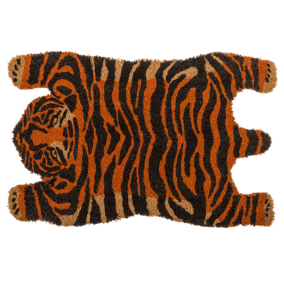 Floor mat in animal design, tiger, 60 x 40 cm,