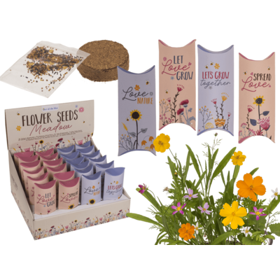 Flower seeds, Meadow, with soil pad,