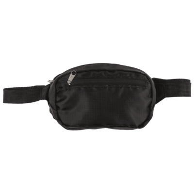 Foldable belt bag, with front & side pocket,