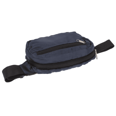 Foldable belt bag, with front & side pocket,