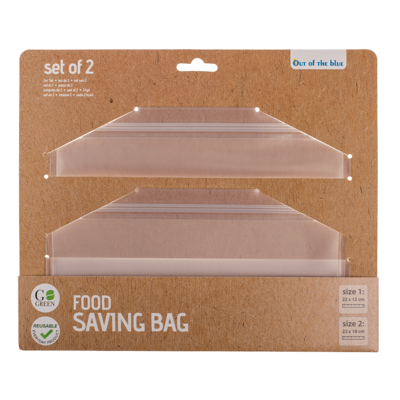 Food saving bag, reuseable,
