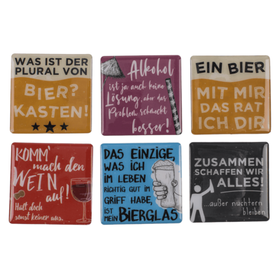 Fridge magnet, Beer and Drinking Sayings,