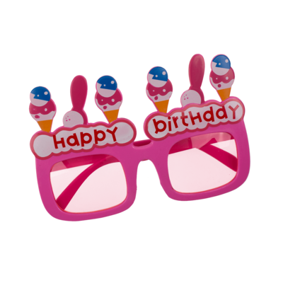 Fun glasses, happy birthday,