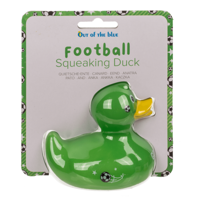 Fußball Quietsche-Ente, ca. 10 cm,