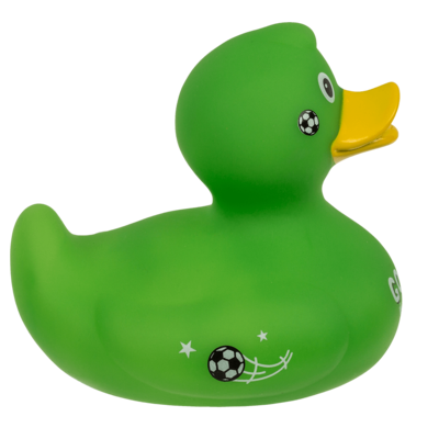Fußball Quietsche-Ente, ca. 10 cm,
