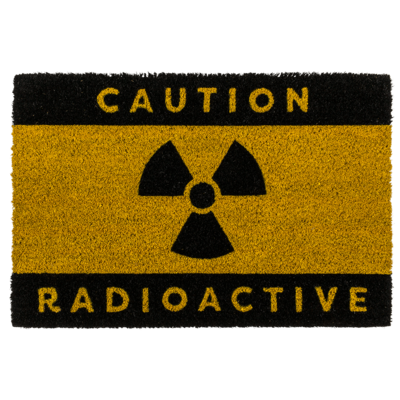 Fußmatte,Caution - Radioactive, ca. 60 x 40 cm,