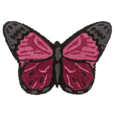 Fußmatte in Tierform, Schmetterlinge, 60 x 40 cm,