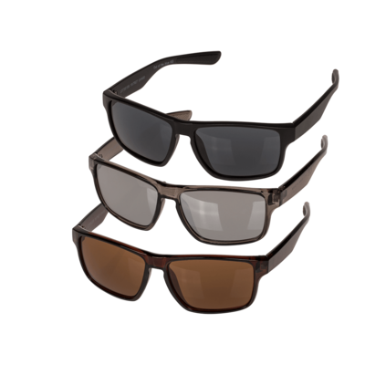 Gafas de sol para hombre, 3 surtidas (6x negro