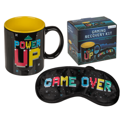 Gaming recovery kit, eye mask & cup,