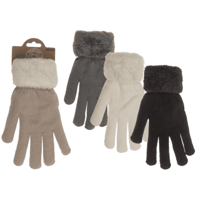 Gants douillets, couleur unie