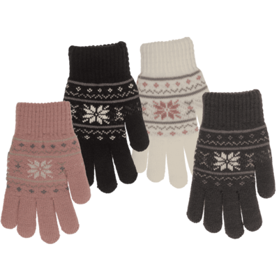 Gants douillets, fleur de glace