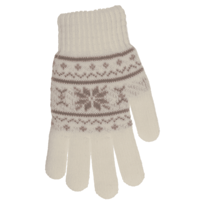 Gants douillets, fleur de glace