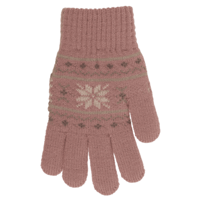 Gants douillets, fleur de glace