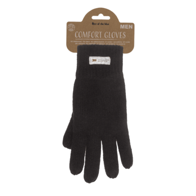 Gants noirs pour hommes avec doublure 3M