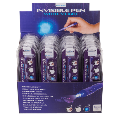Geheimstift mit unsichtbarer Tinte & UV-Licht,