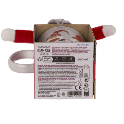 Geschenkset, Gnome, Becher und Wichtel, 8 x 9 cm,