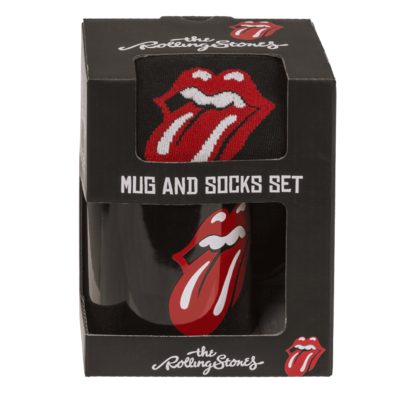 Geschenkset,The Rolling Stones, Becher und Socken,