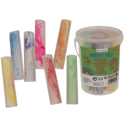 Gesso da colorare per la strada, colori mum