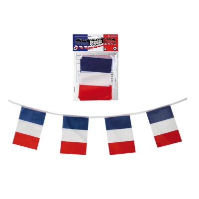 Girlande, Frankreichflagge, L: ca. 3 m,
