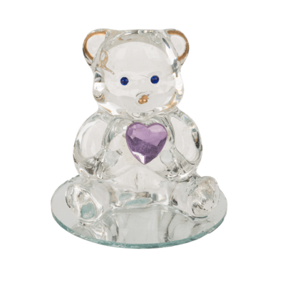 Glass Bear with Heart,