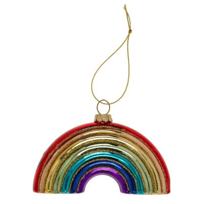 Glass pendant for the Christmas tree, Pride,