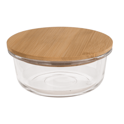 Glass storage box, for 400 ml, ca. 14 x14 cm,