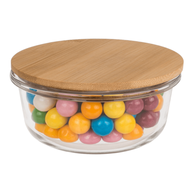 Glass storage box, for 400 ml, ca. 14 x14 cm,