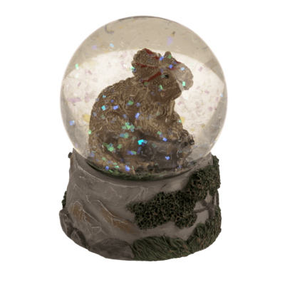 Glitter ball, Dinosaur, on base,