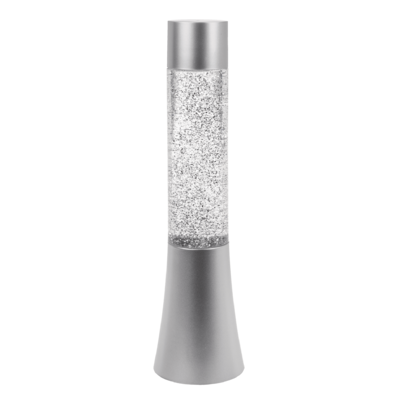 Glitter lamp with colour changing LED,