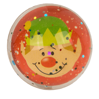 Glitter-Springball, Joyful Xmas Jumpers, 4 cm,