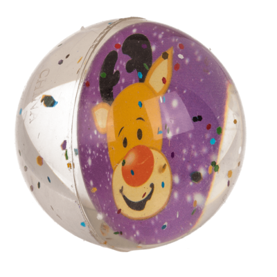 Glitter-Springball, Joyful Xmas Jumpers, 4 cm,