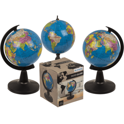 Globe, D : 8,5 cm, en papier, en emballage cadeau