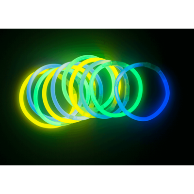 Glow bracelet, Glow, ca. 20 cm, 3 colours ass.,