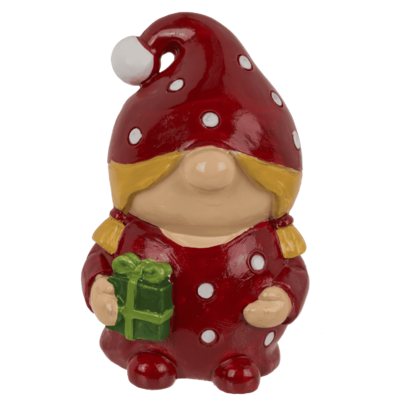 Gnome , X-Mas, in paper bag with design,