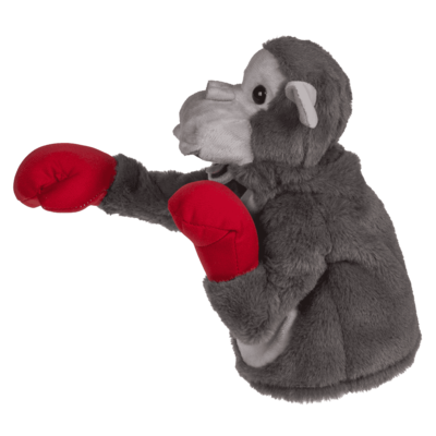 Gorilla combattente in peluche, 22 x 13 cm