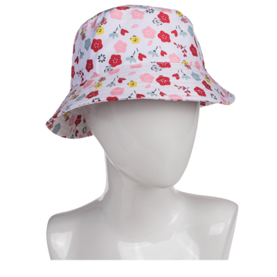 Gorro de pesca infantil, flores