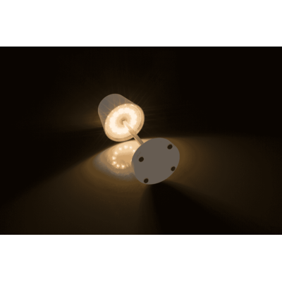 Graue Tisch-Lampe mit LED,