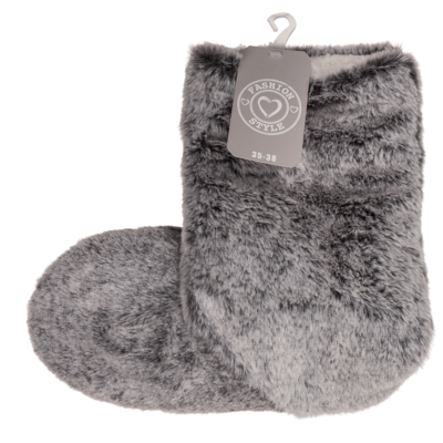 Grey colored boots woman slipper,