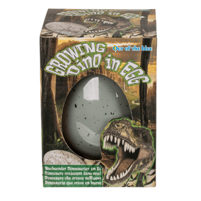 Growing dinosaur in egg,