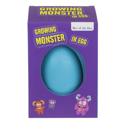 Growing monster in egg, 11 cm,