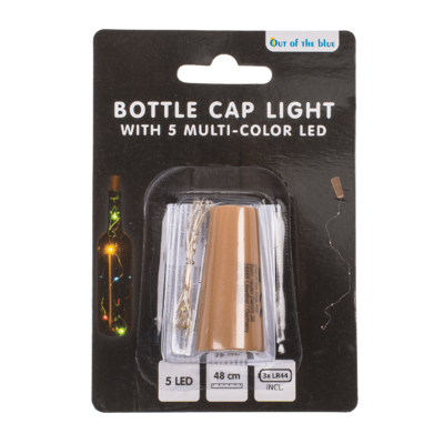 Guirlande de bouchon de bouteille avec 5 LED,