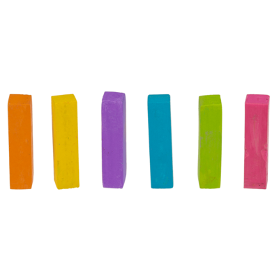 Hair chalk, ca. 4 cm, 6 colours ass. set [36/2089] - Out of the 