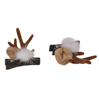 Hair clips, Reindeer, 2 assorted,