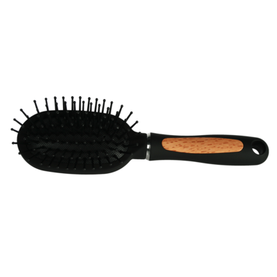 Hairbrush in wooden optic,