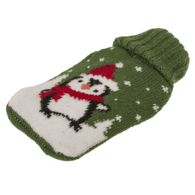 Hand warmer with knitted cover, X-MAS