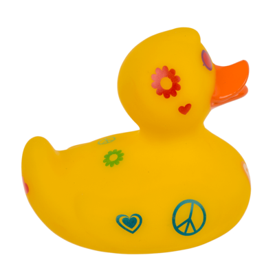 Hippie Squeaking Duck, ca. 10 cm,