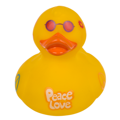 Hippie Squeaking Duck, ca. 10 cm,