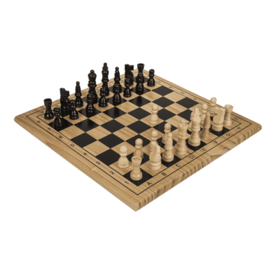 Holz-Brettspiel, Schach, ca. 28,5 x 28,5 cm,